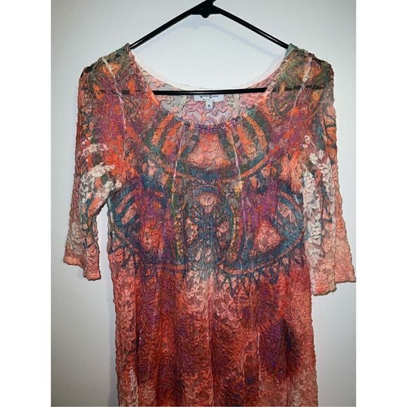 Women’s Asymmetrical Dress Long Top Tunic SMALL - Picture 4 of 7